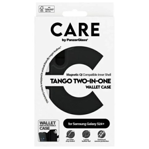 PanzerGlass Etui do Samsung Galaxy S24+ CARE by PanzerGlass Feature Tango Wallet 2w1 Czarny PanzerGlass Etui do Samsung Galaxy S24+ CARE by PanzerGlass Feature Tango Wallet 2w1 Czarny