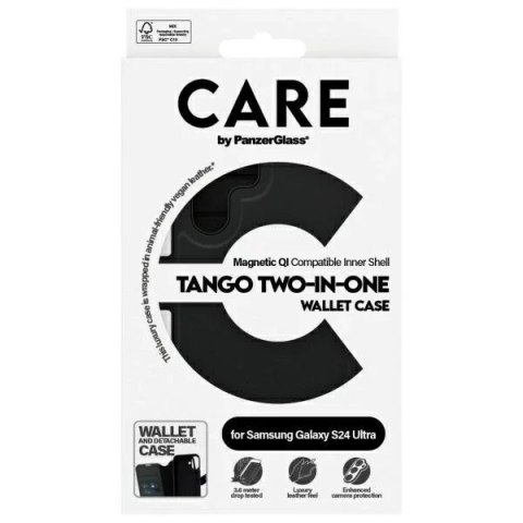 PanzerGlass Etui do Samsung Galaxy S24 Ultra CARE by PanzerGlass Feature Tango Wallet 2w1 Czarny PanzerGlass Etui do Samsung Galaxy S24 Ultra CARE by PanzerGlass Feature Tango Wallet 2w1 Czarny