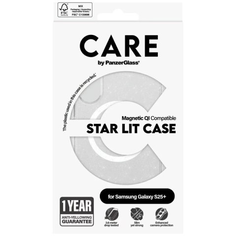 PanzerGlass Etui do Samsung Galaxy S25+ CARE by PanzerGlass Flagship Urban Combat StarLight White QI przezroczyste PanzerGlass Etui do Samsung Galaxy S25+ CARE by PanzerGlass Flagship Urban Combat StarLight White QI przezroczyste