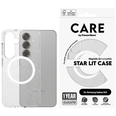 PanzerGlass Etui do Samsung Galaxy S25 CARE by PanzerGlass Star Lit Case Transparent PanzerGlass Etui do Samsung Galaxy S25 CARE by PanzerGlass Star Lit Case Transparent