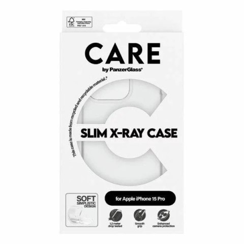 PanzerGlass Etui do iPhone 15 Pro CARE by PanzerGlass Slim X-Ray Case 6,1" Przezroczysty PanzerGlass Etui do iPhone 15 Pro CARE by PanzerGlass Slim X-Ray Case 6,1" Przezroczysty