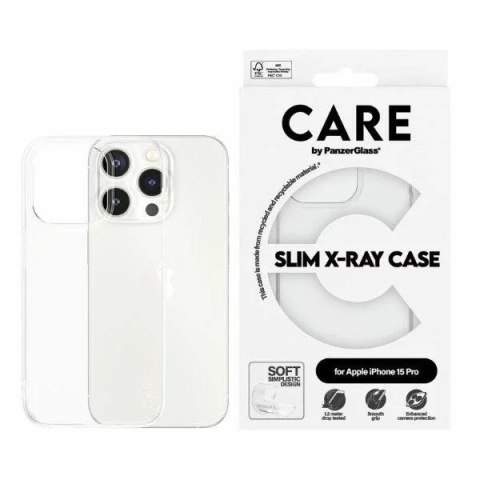 PanzerGlass Etui do iPhone 15 Pro CARE by PanzerGlass Slim X-Ray Case 6,1" Przezroczysty PanzerGlass Etui do iPhone 15 Pro CARE by PanzerGlass Slim X-Ray Case 6,1" Przezroczysty