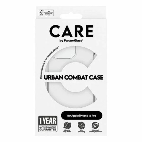 PanzerGlass Etui do iPhone 15 Pro CARE by PanzerGlass Urban Combat Case Przezroczysty PanzerGlass Etui do iPhone 15 Pro CARE by PanzerGlass Urban Combat Case Przezroczysty