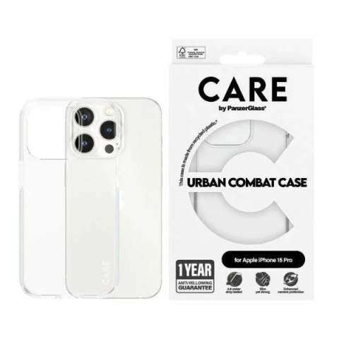PanzerGlass Etui do iPhone 15 Pro CARE by PanzerGlass Urban Combat Case Przezroczysty PanzerGlass Etui do iPhone 15 Pro CARE by PanzerGlass Urban Combat Case Przezroczysty