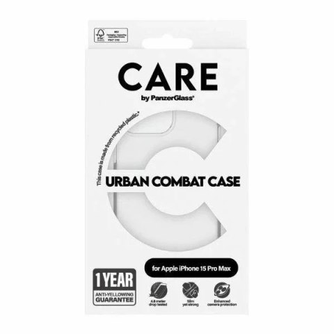 PanzerGlass Etui do iPhone 15 Pro Max CARE by PanzerGlass Urban Combat Case Przezroczyste PanzerGlass Etui do iPhone 15 Pro Max CARE by PanzerGlass Urban Combat Case Przezroczyste