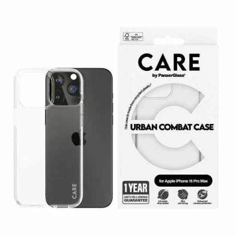 PanzerGlass Etui do iPhone 15 Pro Max CARE by PanzerGlass Urban Combat Case Przezroczyste PanzerGlass Etui do iPhone 15 Pro Max CARE by PanzerGlass Urban Combat Case Przezroczyste