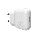 Puro Ładowarka sieciowa GaN Puro SLIMPRO 30W USB-C PD biała kompaktowa