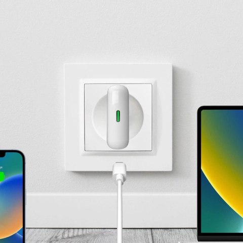 Puro Ładowarka sieciowa GaN Puro SLIMPRO 30W USB-C PD biała kompaktowa Puro Ładowarka sieciowa GaN Puro SLIMPRO 30W USB-C PD biała kompaktowa