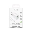 Puro Ładowarka sieciowa Puro PROLITE 25W USB-A/USB-C + kabel USB-C 1.2m - biała