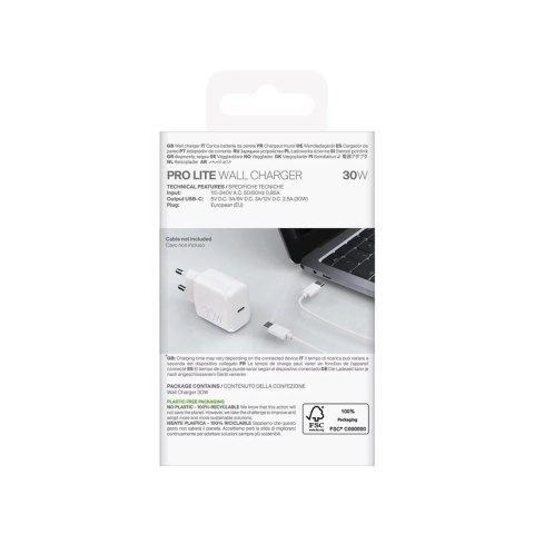 Puro Ładowarka sieciowa Puro PROLITE 30W USB-C biała szybkie ładowanie Puro Ładowarka sieciowa Puro PROLITE 30W USB-C biała szybkie ładowanie