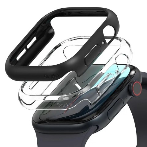 Ringke 2x ETUI DO APPLE WATCH 10 (46MM) PRZEZROCZYSTE & CZARNE RINGKE SLIM 2-PACK Ringke 2x ETUI DO APPLE WATCH 10 (46MM) PRZEZROCZYSTE & CZARNE RINGKE SLIM 2-PACK