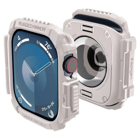 Spigen ETUI DO APPLE WATCH 10 (46MM) BEŻOWE DUNE BEIGE SPIGEN RUGGED ARMOR PRO Spigen ETUI DO APPLE WATCH 10 (46MM) BEŻOWE DUNE BEIGE SPIGEN RUGGED ARMOR PRO