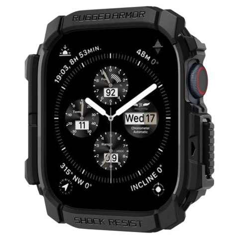 Spigen ETUI DO APPLE WATCH 10 (46MM) CZARNE MATTE BLACK SPIGEN RUGGED ARMOR PRO Spigen ETUI DO APPLE WATCH 10 (46MM) CZARNE MATTE BLACK SPIGEN RUGGED ARMOR PRO