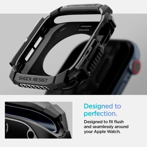 Spigen ETUI DO APPLE WATCH 10 (46MM) CZARNE MATTE BLACK SPIGEN RUGGED ARMOR PRO Spigen ETUI DO APPLE WATCH 10 (46MM) CZARNE MATTE BLACK SPIGEN RUGGED ARMOR PRO