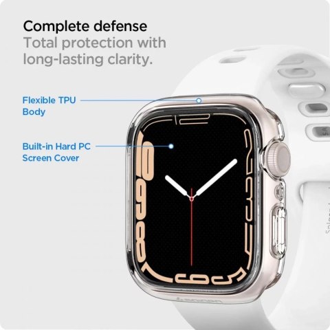 Spigen Etui do Apple Watch 7/8/9 45mm Spigen Ultra Hybrid Crystal Clear Przezroczyste Spigen Etui do Apple Watch 7/8/9 45mm Spigen Ultra Hybrid Crystal Clear Przezroczyste