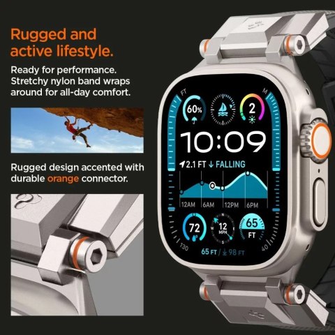 Spigen Pasek Opaska Spigen DuraPro Armor do Apple Watch 42-49mm - Szary Spigen Pasek Opaska Spigen DuraPro Armor do Apple Watch 42-49mm - Szary