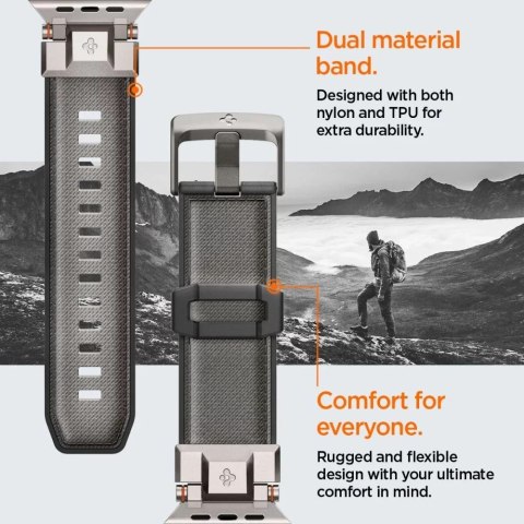Spigen Pasek Opaska Spigen DuraPro Armor do Apple Watch 42-49mm - Szary Spigen Pasek Opaska Spigen DuraPro Armor do Apple Watch 42-49mm - Szary