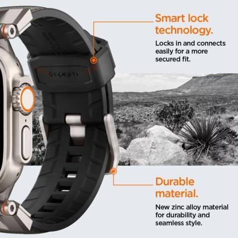 Spigen Pasek Opaska Spigen DuraPro Armor do Apple Watch 42-49mm - Szary Spigen Pasek Opaska Spigen DuraPro Armor do Apple Watch 42-49mm - Szary