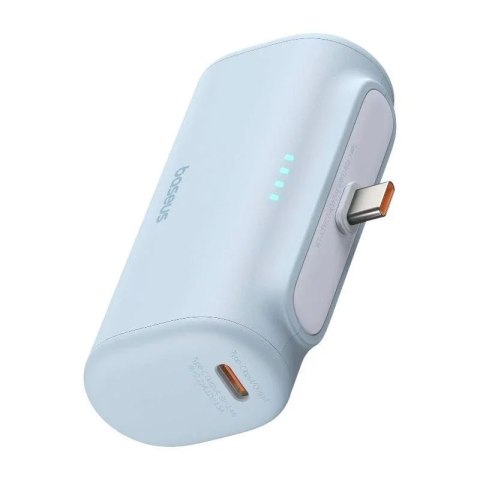Baseus Powerbank Baseus Compact 5000mAh 20W USB-C Mini Szybkie Ładowanie Niebieski Baseus Powerbank Baseus Compact 5000mAh 20W USB-C Mini Szybkie Ładowanie Niebieski