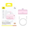 Baseus Powerbank Baseus Compact 5000mAh 20W USB-C Mini Szybkie Ładowanie Różowy