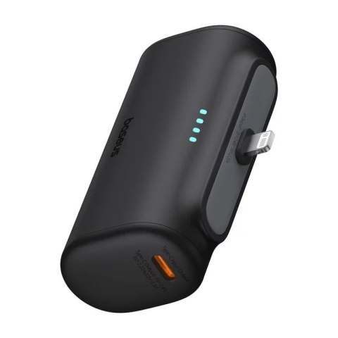 Baseus Powerbank Baseus Compact IP 5000mAh 20W Lightning + USB-C Czarny Baseus Powerbank Baseus Compact IP 5000mAh 20W Lightning + USB-C Czarny