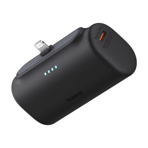 Baseus Powerbank Baseus Compact IP 5000mAh 20W Lightning + USB-C Czarny Baseus Powerbank Baseus Compact IP 5000mAh 20W Lightning + USB-C Czarny
