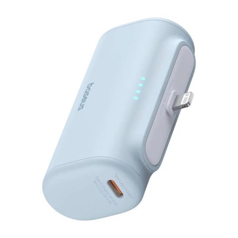 Baseus Powerbank Baseus Compact IP 5000mAh 20W Lightning + USB-C Niebieski Baseus Powerbank Baseus Compact IP 5000mAh 20W Lightning + USB-C Niebieski