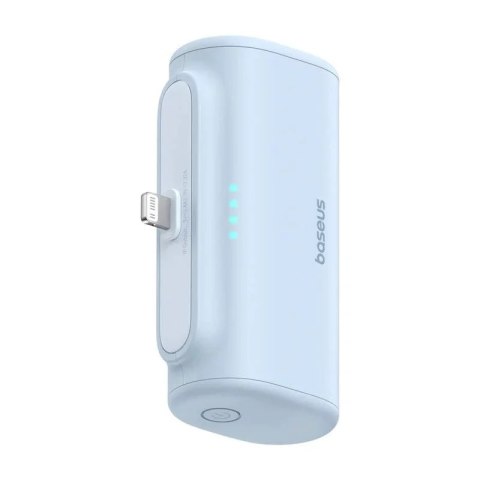 Baseus Powerbank Baseus Compact IP 5000mAh 20W Lightning + USB-C Niebieski Baseus Powerbank Baseus Compact IP 5000mAh 20W Lightning + USB-C Niebieski