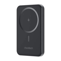 Choetech Powerbank Magnetyczny Black 5000mAh 20W Cienki Bezprzewodowy Czarny