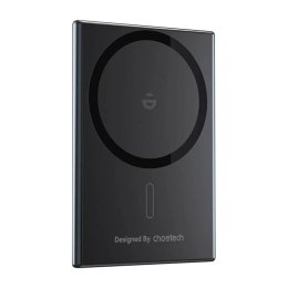 Choetech Powerbank Magnetyczny Choetech Black 2000mAh Cienki 5W Czarny