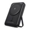 Choetech Powerbank magnetyczny Choetech Black 10000mAh 20W PD + podstawka Czarny