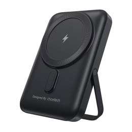 Choetech Powerbank magnetyczny Choetech Black 10000mAh 20W PD + podstawka Czarny