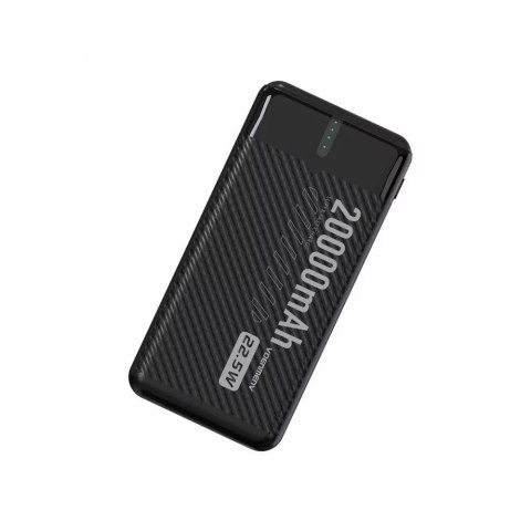 Denmen POWERBANK DENMEN BATERIA AWARYJNA CZARNA 20000mAh DP41 USC + TYP-C
