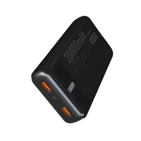 Denmen POWERBANK DENMEN BATERIA AWARYJNA CZARNA 20000mAh DP41 USC + TYP-C Denmen POWERBANK DENMEN BATERIA AWARYJNA CZARNA 20000mAh DP41 USC + TYP-C