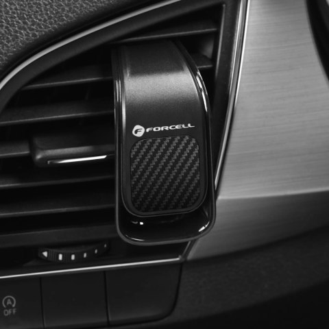 Denmen Uchwyt samochodowy FORCELL F-GRIP Carbon B060 magnetyczny do kratki czarny Denmen Uchwyt samochodowy FORCELL F-GRIP Carbon B060 magnetyczny do kratki czarny