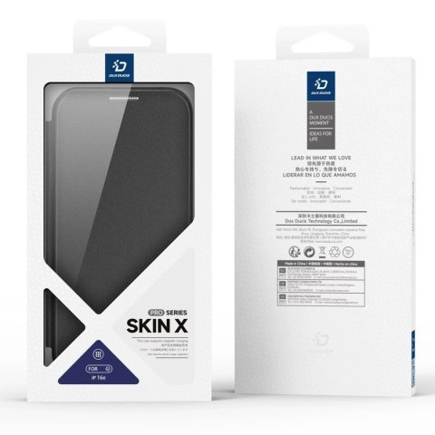 Dux Ducis Etui ochronne Dux Ducis Skin X Pro z MagSafe na iPhone 16e - czarne Dux Ducis Etui ochronne Dux Ducis Skin X Pro z MagSafe na iPhone 16e - czarne