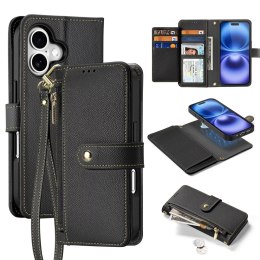 Dux Ducis Etui ochronne do iPhone 16 Dux Ducis Lawa MagSafe + portfel - czarne