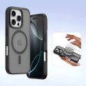 Dux Ducis Etui ochronne do iPhone 16 Pro Dux Ducis Lawa skórzane MagSafe portfel czarne