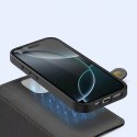 Dux Ducis Etui ochronne do iPhone 16 Pro Dux Ducis Lawa skórzane MagSafe portfel czarne