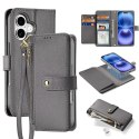 Dux Ducis Etui skórzane do iPhone 16 MagSafe Dux Ducis Lawa + portfel - szare