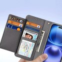 Dux Ducis Etui skórzane do iPhone 16 MagSafe Dux Ducis Lawa + portfel - szare