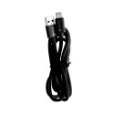 Forcell Kabel USB-A do USB-C Forcell 3.0 QC 3A 1m TPE Szybki Tuba Czarny