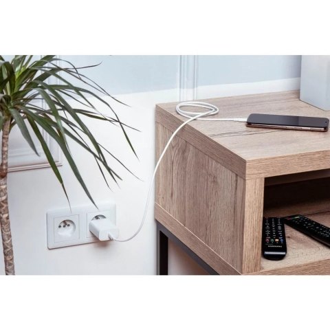 Forcell Kabel USB-C do Lightning 1m Forcell MFi Apple PD 30W CarPlay Biały Forcell Kabel USB-C do Lightning 1m Forcell MFi Apple PD 30W CarPlay Biały