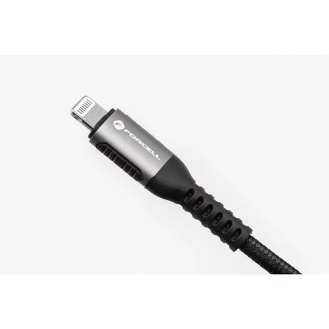Forcell Kabel USB-C do Lightning 27W 1,2m Nylon Forcell Aluminiowy iPhone iPad Forcell Kabel USB-C do Lightning 27W 1,2m Nylon Forcell Aluminiowy iPhone iPad