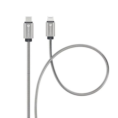 Forcell Kabel USB-C do Lightning 27W 1m Forcell Stalowy PD iPhone iPad Forcell Kabel USB-C do Lightning 27W 1m Forcell Stalowy PD iPhone iPad