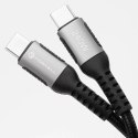 Forcell Kabel USB-C do Lightning 27W 3m Nylon PD Forcell Aluminiowy Czarny