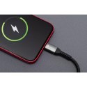 Forcell Kabel USB-C do Lightning 27W 3m Nylon PD Forcell Aluminiowy Czarny