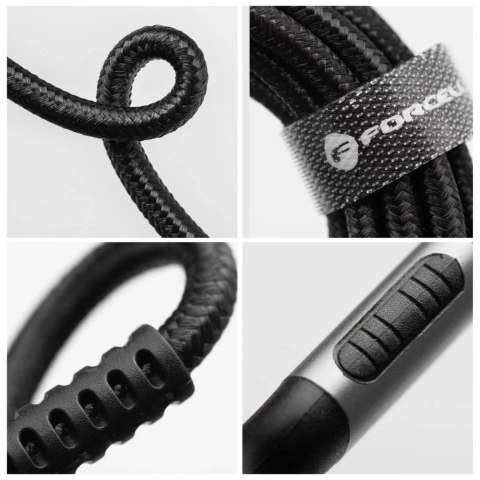 Forcell Kabel USB-C do USB-C 100W 1,2m Nylon QC 4.0 PD SUPERVOOC Forcell Kabel USB-C do USB-C 100W 1,2m Nylon QC 4.0 PD SUPERVOOC