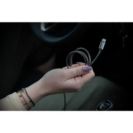 Forcell Kabel USB-C do USB-C 100W 1m Forcell Stalowy QC 4.0 PD E-Mark