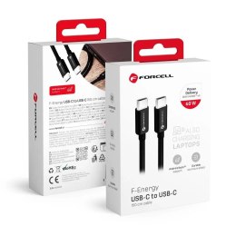 Forcell Kabel USB-C do USB-C 60W 1,5m Forcell C338 QC 4.0 PD do ładowarek 60W